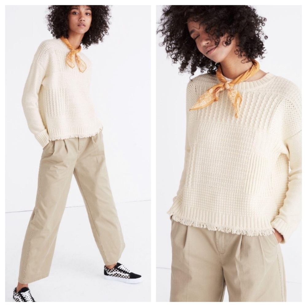 Madewell Stitchmix Pullover Sweater
